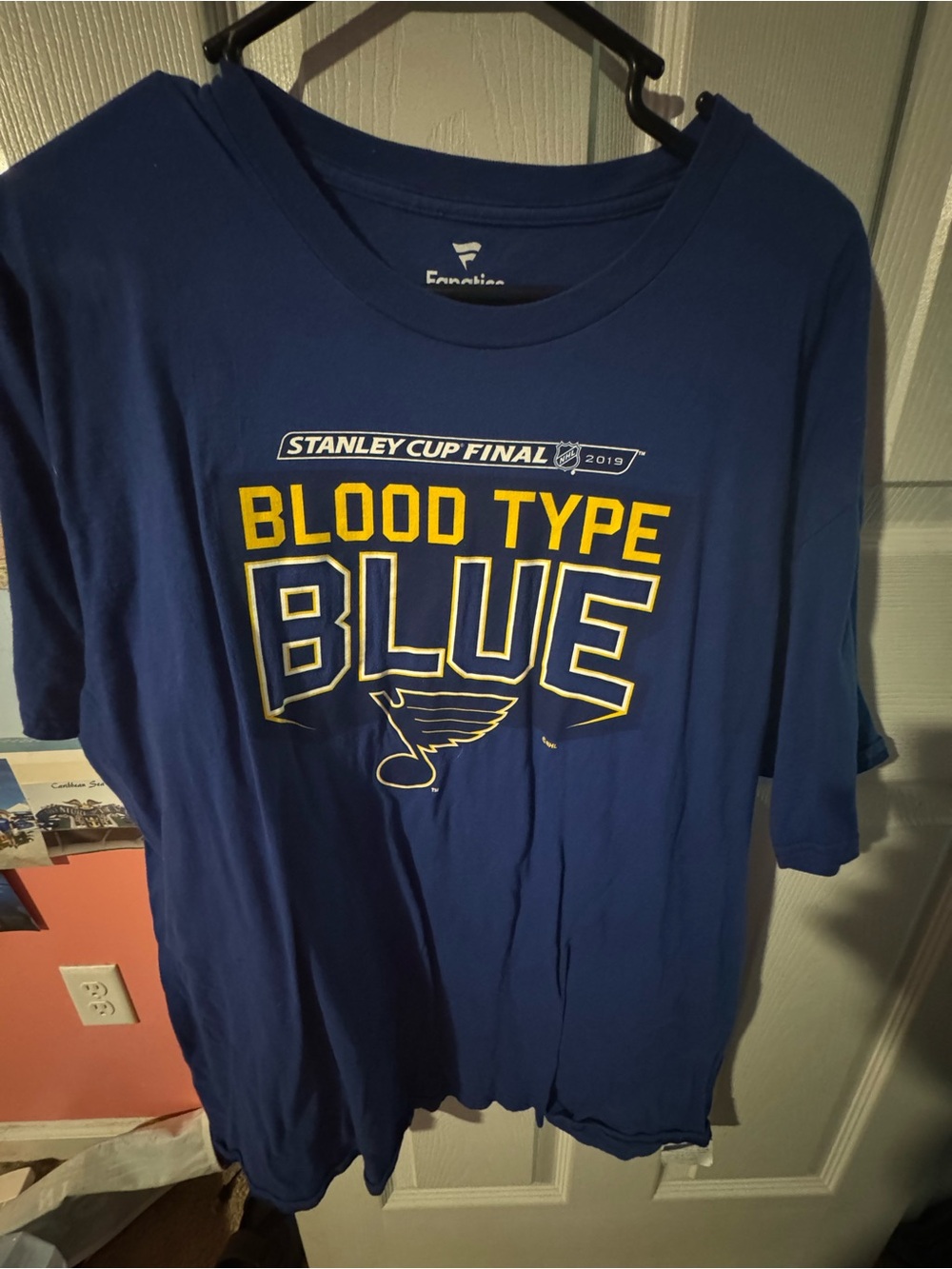 Fanatics Royal Blue 'Blood Type BLUE' St. Louis Blues Tee